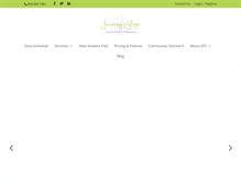 Tablet Screenshot of journeyofyoga.com